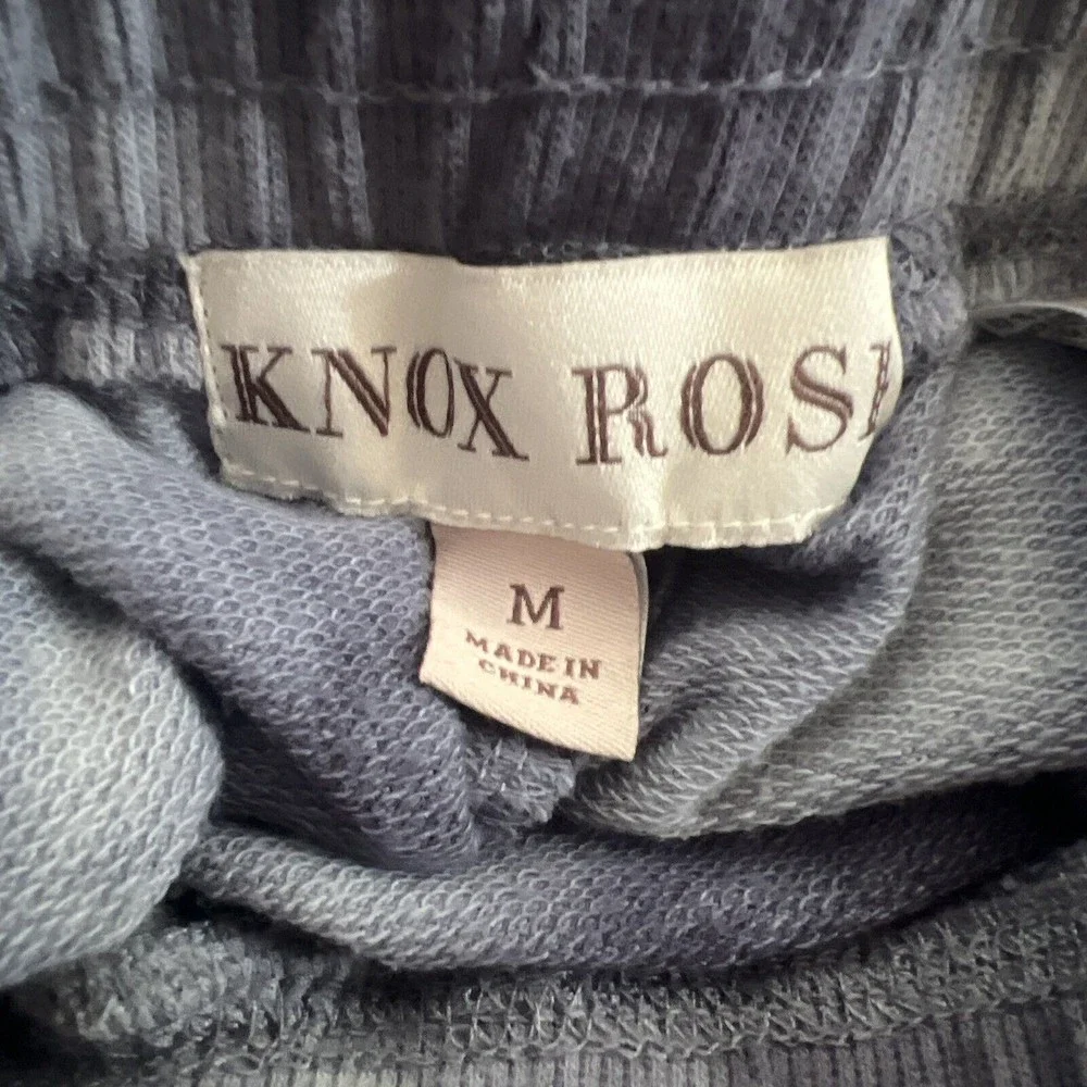 Knox Rose Women’s Jogger Pants‎ Blue Tie Dye Embroidered Drawstring Size M